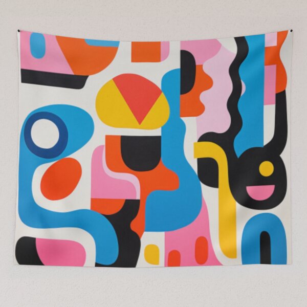 Item preview, Stephen Ormandy Inspired Pop culture Bold Colourful Eccentric Grafitti like Abstract Art. designed and sold by NortonArt.
