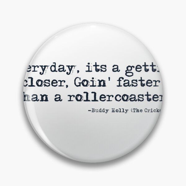 Item preview, Rollercoaster-Buddy Holly from The Crickets designed and sold by HerbalBlue.