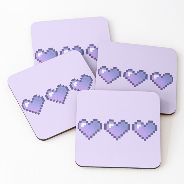 Item preview, Purple Pixel Hearts designed and sold by Zaelea.