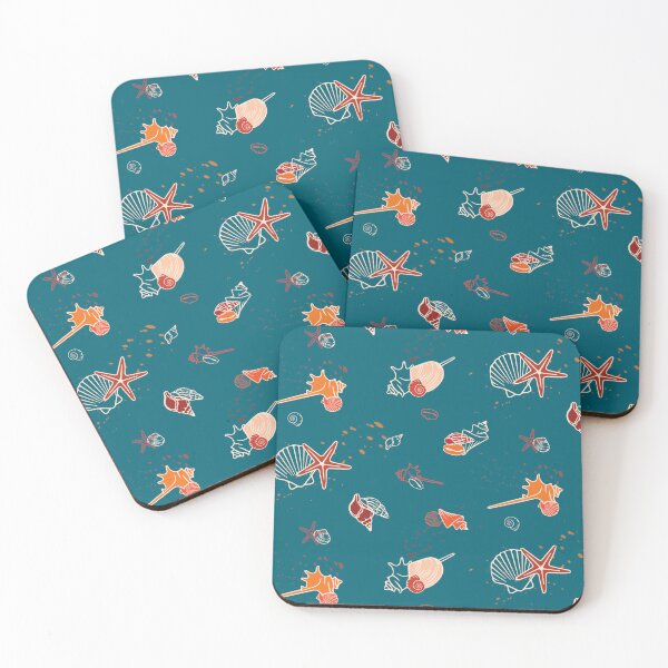 Item preview,  Shells on the seashore pattern designed and sold by starseedgems.