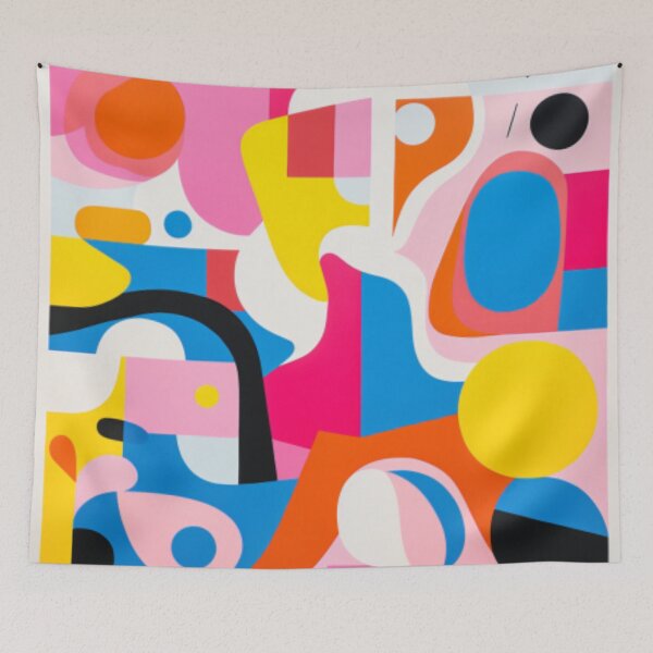 Item preview, Stephen Ormandy Inspired Pop culture Bold Colourful Eccentric Grafitti like Abstract Art. designed and sold by NortonArt.