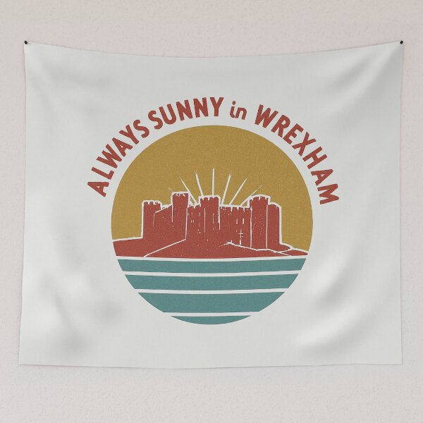 Item preview, Always Sunny in Wrexham - Vintage Style Castle designed and sold by Retro Travel Design.