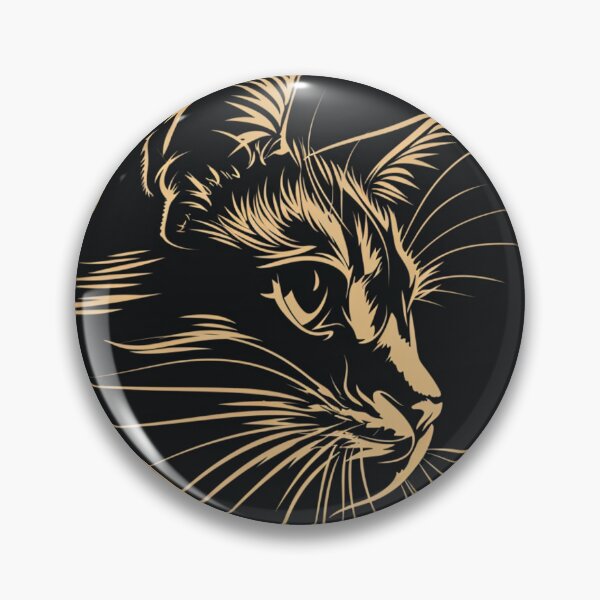 Item preview, Golden cat logo designed and sold by aikittycats.