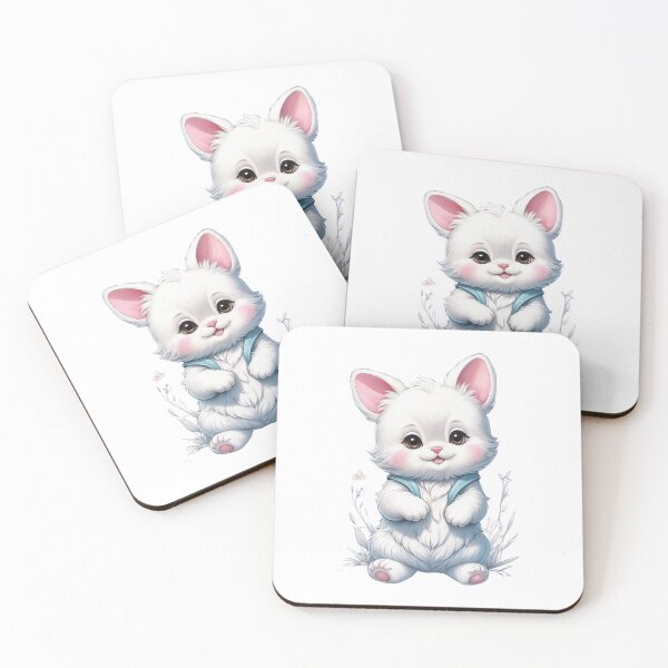 Aperçu de l'œuvre Autocollant mignon de lapin. créée et vendue par Vegasstickers.