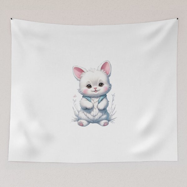Item preview, Cute bunny sticker.  designed and sold by Vegasstickers.
