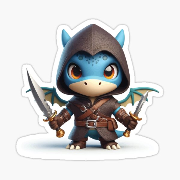 Item preview, Cute Dragon Rogue DND Class  designed and sold by ATPCustom.