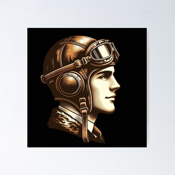 Item preview, Golden Era Aviator: A Pilot's Profile designed and sold by artwaves.