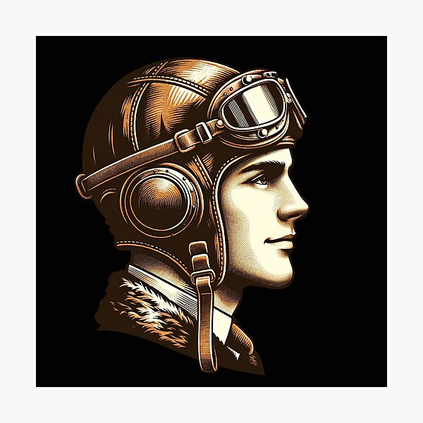 Item preview, Golden Era Aviator: A Pilot's Profile designed and sold by artwaves.
