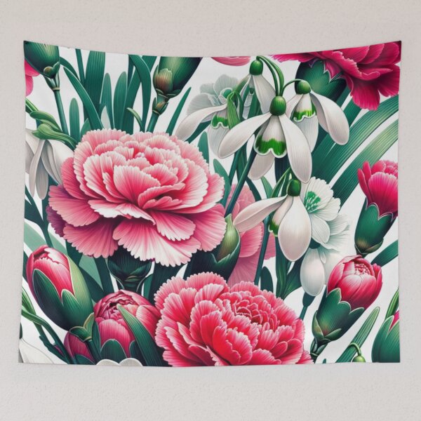 Item preview, Blossoming Charm Carnation and Snowdrop Fusion designed and sold by NAFDesigns.
