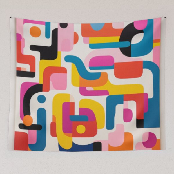 Item preview, Stephen Ormandy Inspired Pop culture Bold Colourful Eccentric Grafitti like Abstract Art. designed and sold by NortonArt.