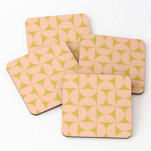 Item preview, Mid-Century Modern Pattern No.59 - Mango Mint and Peach Fuzz designed and sold by Zoltan Ratko.