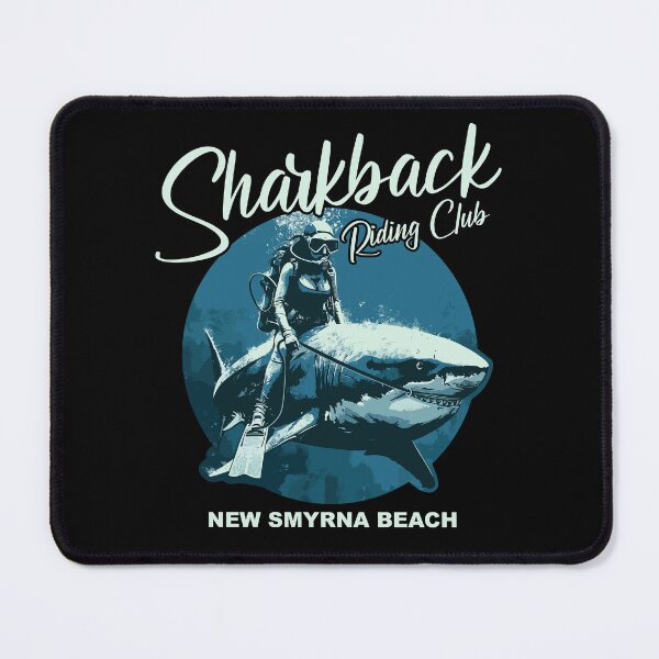 Item preview, Sharkback Riding Club New Smyrna Beach Funny Shark designed and sold by Bunkis1st.