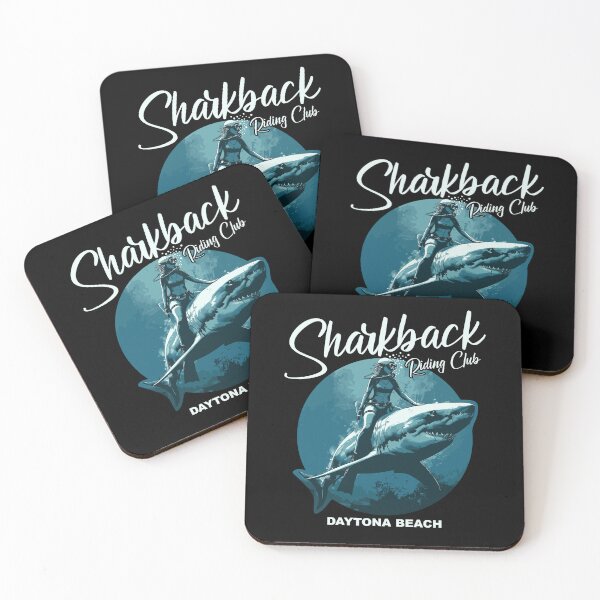 Item preview, Sharkback Riding Daytona Beach Funny Shark designed and sold by Bunkis1st.