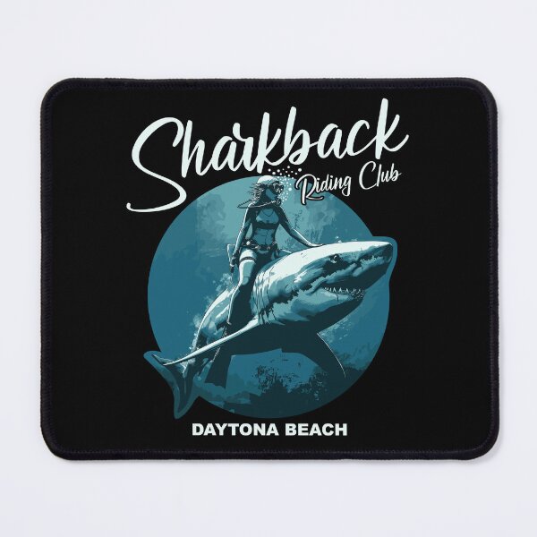 Item preview, Sharkback Riding Daytona Beach Funny Shark designed and sold by Bunkis1st.