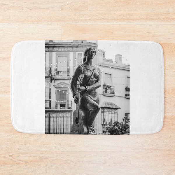 Item preview, Triana Flamenco Statue Seville Vertical bw designed and sold by eddiebarronshop.