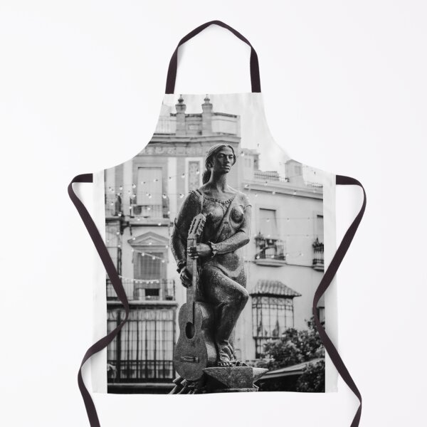 Item preview, Triana Flamenco Statue Seville Vertical bw designed and sold by eddiebarronshop.