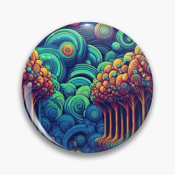 Item preview, A Trippy Forest Odyssey designed and sold by WhimsyRealm.