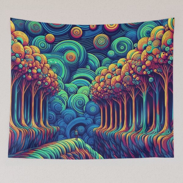 Item preview, A Trippy Forest Odyssey designed and sold by WhimsyRealm.