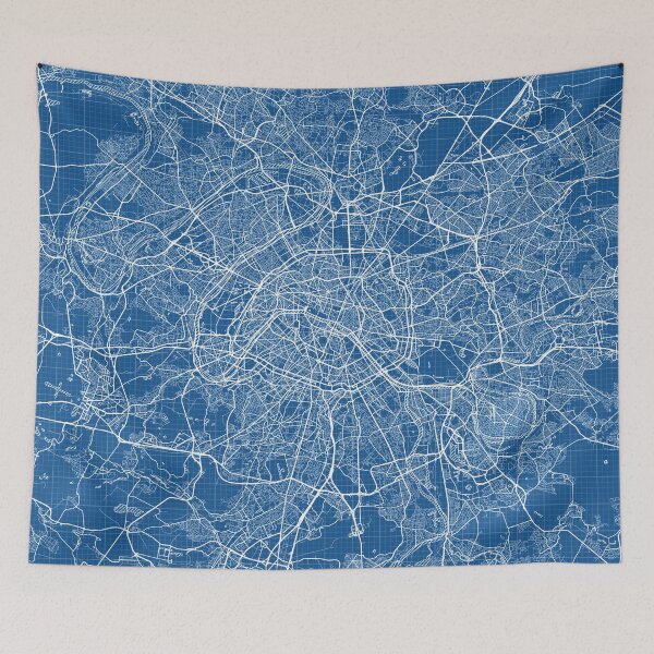 Item preview, Paris City Map of France - Blueprint designed and sold by deMAP.