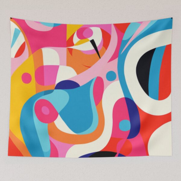 Item preview, Stephen Ormandy Inspired Pop culture Bold Colourful Eccentric Grafitti like Abstract Art. designed and sold by NortonArt.