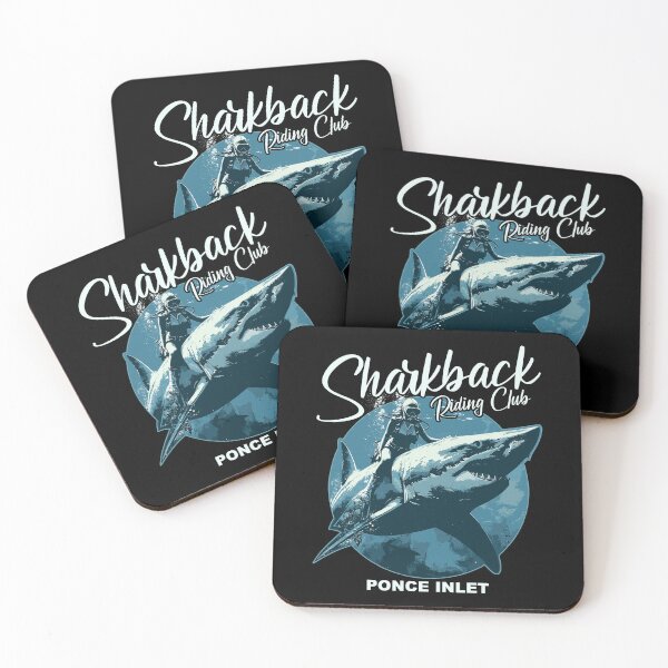 Item preview, Sharkback Riding Ponce Inlet Florida Funny Shark designed and sold by Bunkis1st.