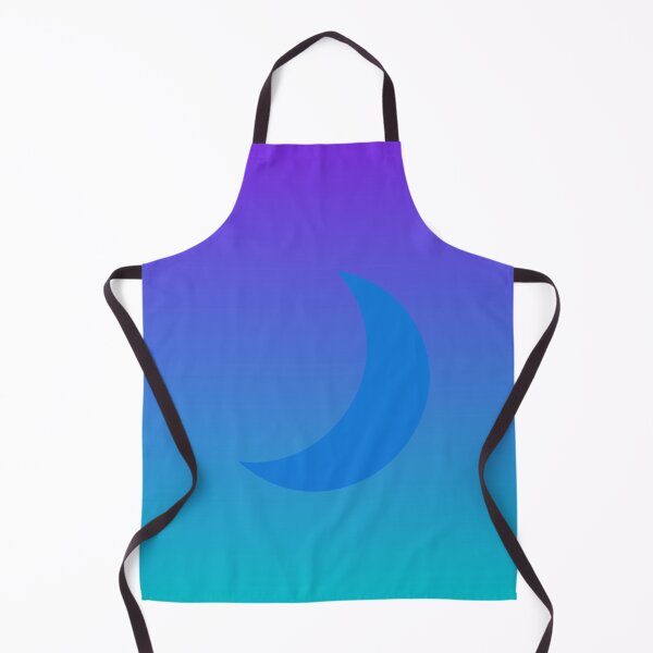Item preview, Blue Crescent Moon in Gradient Night Sky designed and sold by ShaunSandhu.