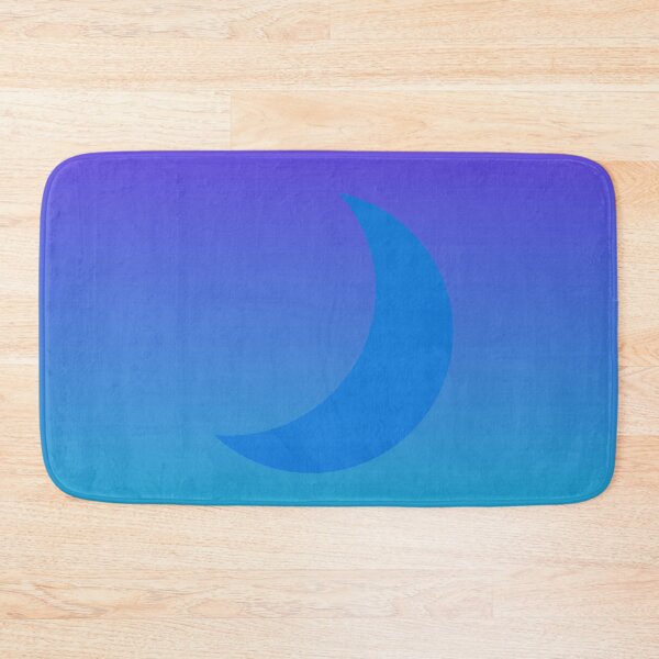 Item preview, Blue Crescent Moon in Gradient Night Sky designed and sold by ShaunSandhu.