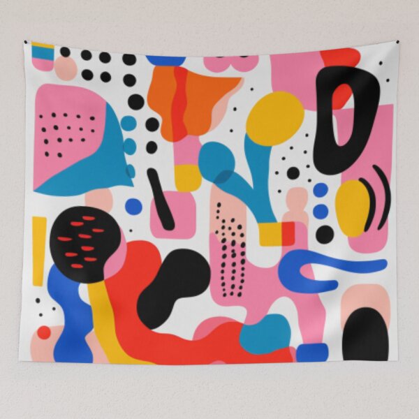 Item preview, Stephen Ormandy Inspired Pop culture Bold Colourful Eccentric Grafitti like Abstract Art. designed and sold by NortonArt.