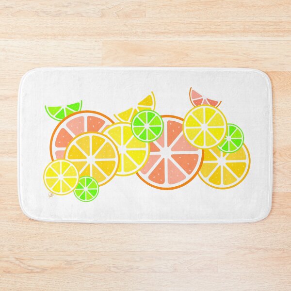 Item preview, Citrus Love, abstract fruit geometric pattern designed and sold by MayGreenAbgrall.