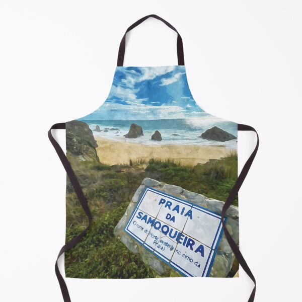 Item preview, Praia da Samoqueira in Portugal in watercolor designed and sold by Intermundium.
