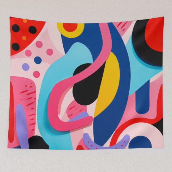 Item preview, Stephen Ormandy Inspired Pop culture Bold Colourful Eccentric Grafitti like Abstract Art. designed and sold by NortonArt.