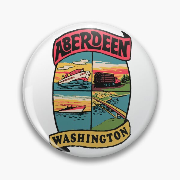Item preview, Vintage Style Aberdeen Washington designed and sold by Decal Mania.