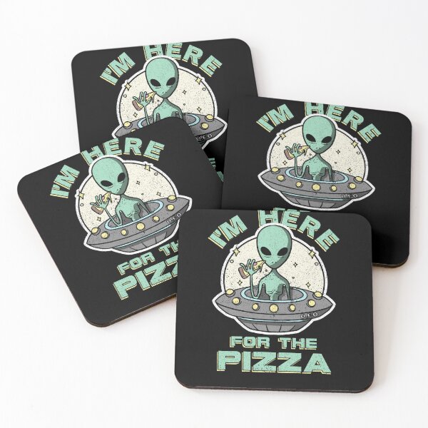 Item preview, I'M HERE FOR THE PIZZA  ALIEN T-SHIRT designed and sold by printcraft-tree.
