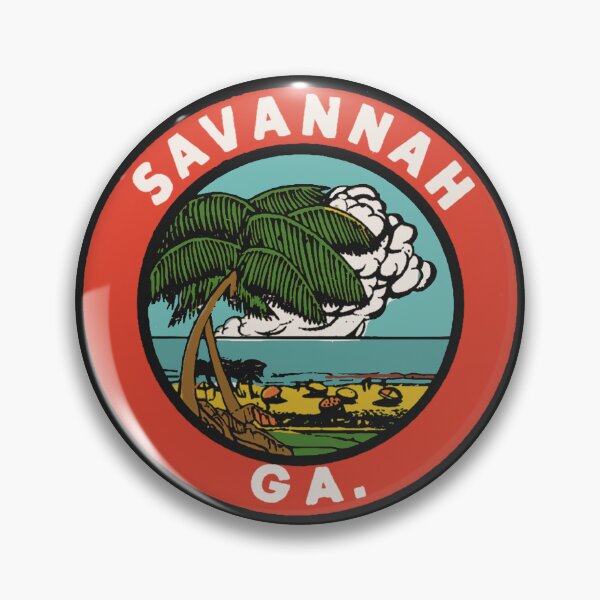 Item preview, Savannah Georgia Vintage Style Decal Design designed and sold by Decal Mania.