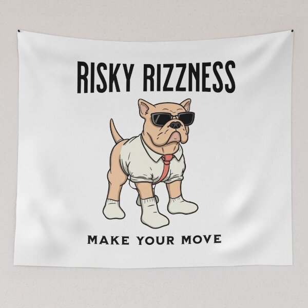 Item preview, Risky Rizzness Dog  designed and sold by Ktpier.