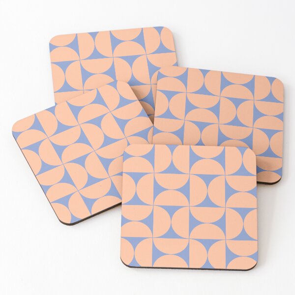 Item preview, Mid-Century Modern Pattern No.61 - Grapemist and Peach Fuzz designed and sold by Zoltan Ratko.
