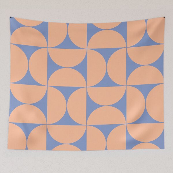 Item preview, Mid-Century Modern Pattern No.61 - Grapemist and Peach Fuzz designed and sold by Zoltan Ratko.