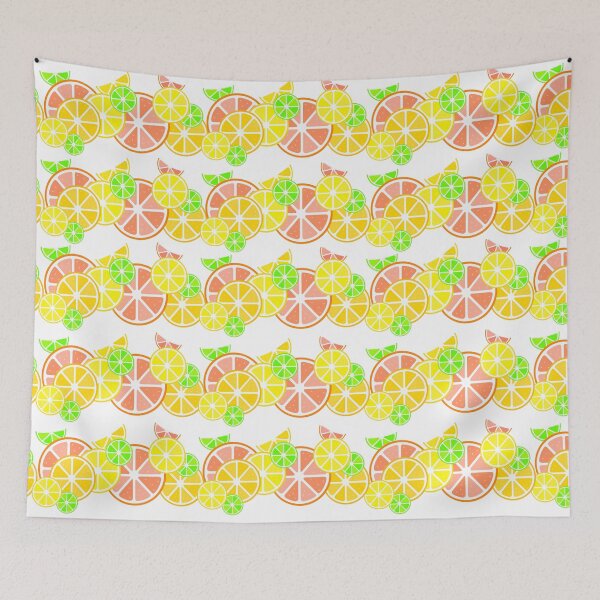 Item preview, Citrus Fruit, abstract fruit geometric pattern designed and sold by MayGreenAbgrall.