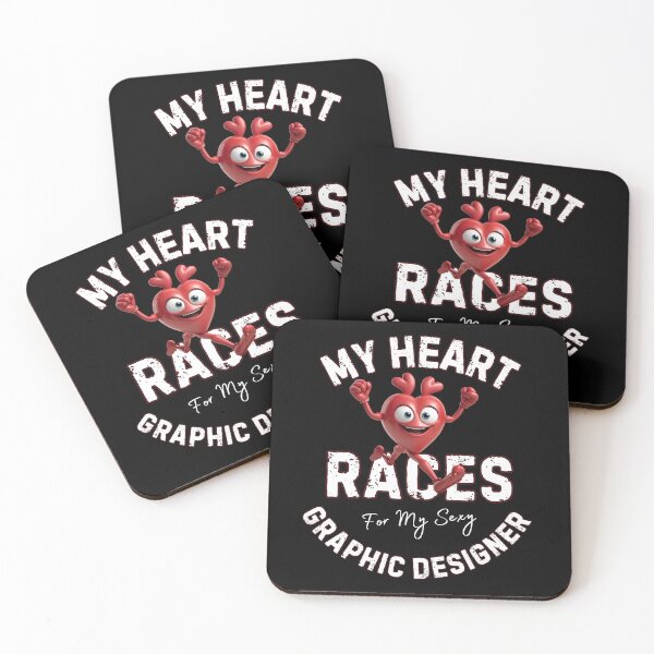 Item preview, My Heart Races - Graphic Designer designed and sold by MoonsmileProd.