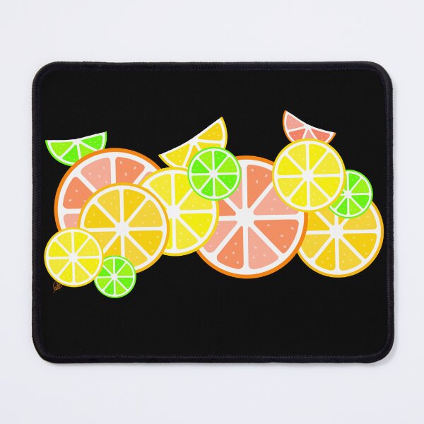 Item preview, Citrus Love, abstract fruit geometric pattern designed and sold by MayGreenAbgrall.