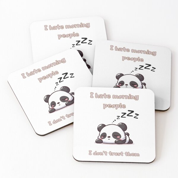 Item preview, I hate morning people I don't trust them designed and sold by BuyMeifYouLike.