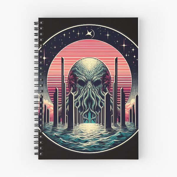 Item preview, Neon Abyss: Cthulhu's Synthwave Surge designed and sold by MysticVault.