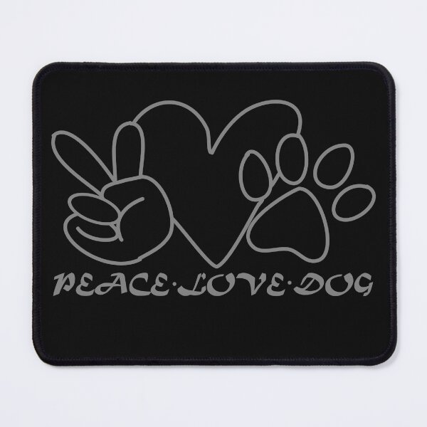 Item preview, PEACE LOVE DOG designed and sold by hemp3x.
