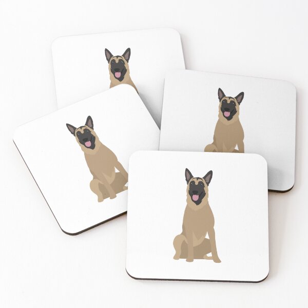 Item preview, Belgian Malinois Sitting Cute Digital Dog Art Sketch designed and sold by GSDDESIGNMERCH.