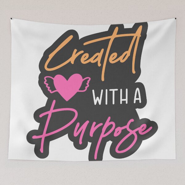 Item preview, Christian verse Created with a Purpose designed and sold by BibleProject.