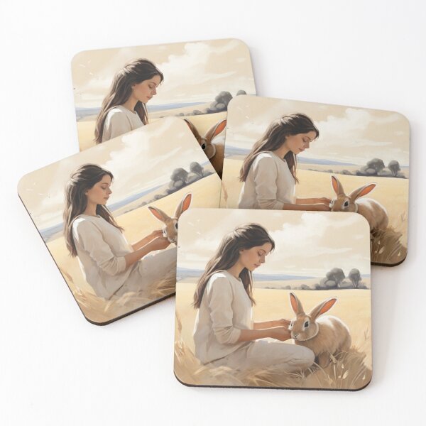 Item preview, The woman and her rabbit designed and sold by EstiloHispano.