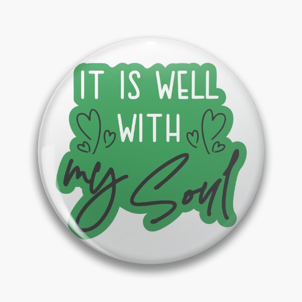 Item preview, Christian verse It is Well with My Soul designed and sold by BibleProject.