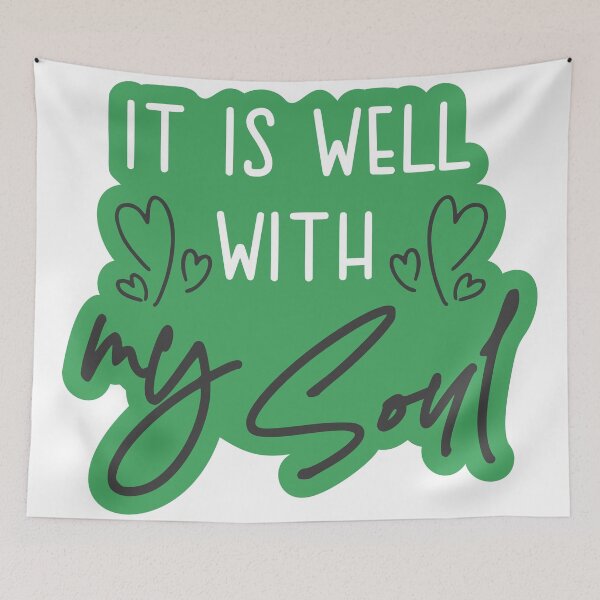 Item preview, Christian verse It is Well with My Soul designed and sold by BibleProject.
