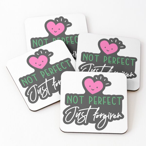 Item preview, Christian verse Not Perfect, Just Forgiven designed and sold by BibleProject.