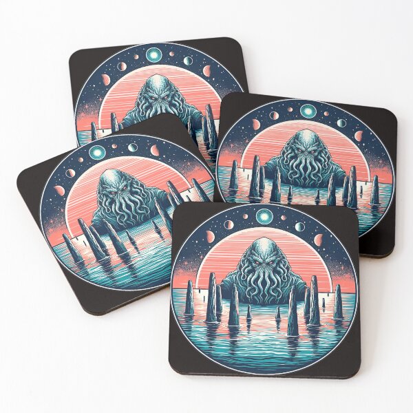 Item preview, Retrowave R'lyeh: Cthulhu's Synthwave Awakening designed and sold by MysticVault.